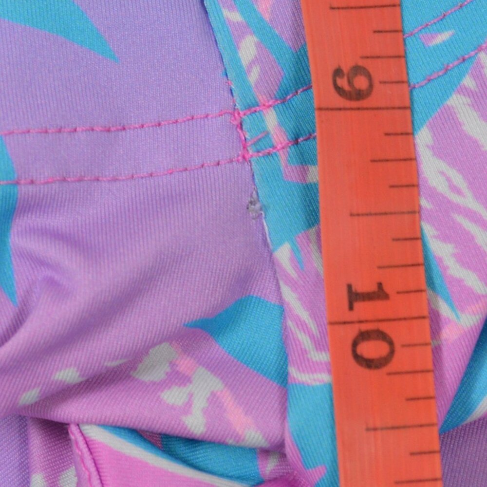 Chubbies Tiger Print Hydrofoil Performance Polo Pink Blue Golf Medium - Picture 13 of 13